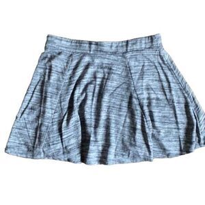 Forever 21 Large Gray Space Dye Flared Mini Skirt Short Soft Casual Festival